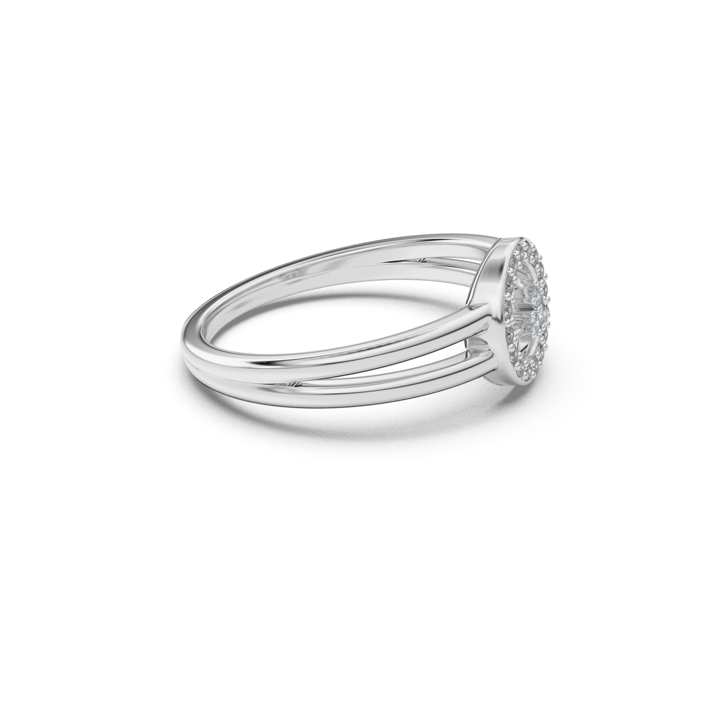 Gilded Tranquility 18Kt Diamond Ring