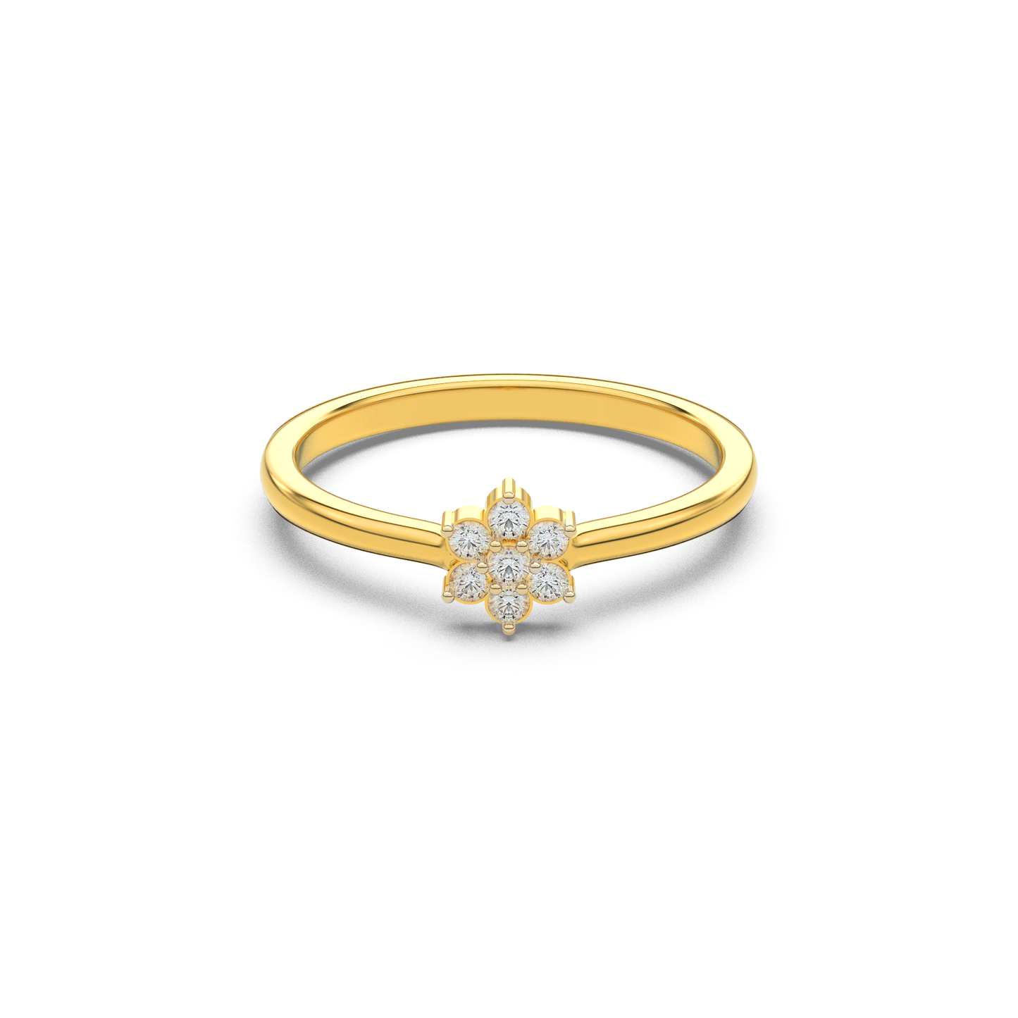 Enigmatic Radiance 14Kt Diamond Ring