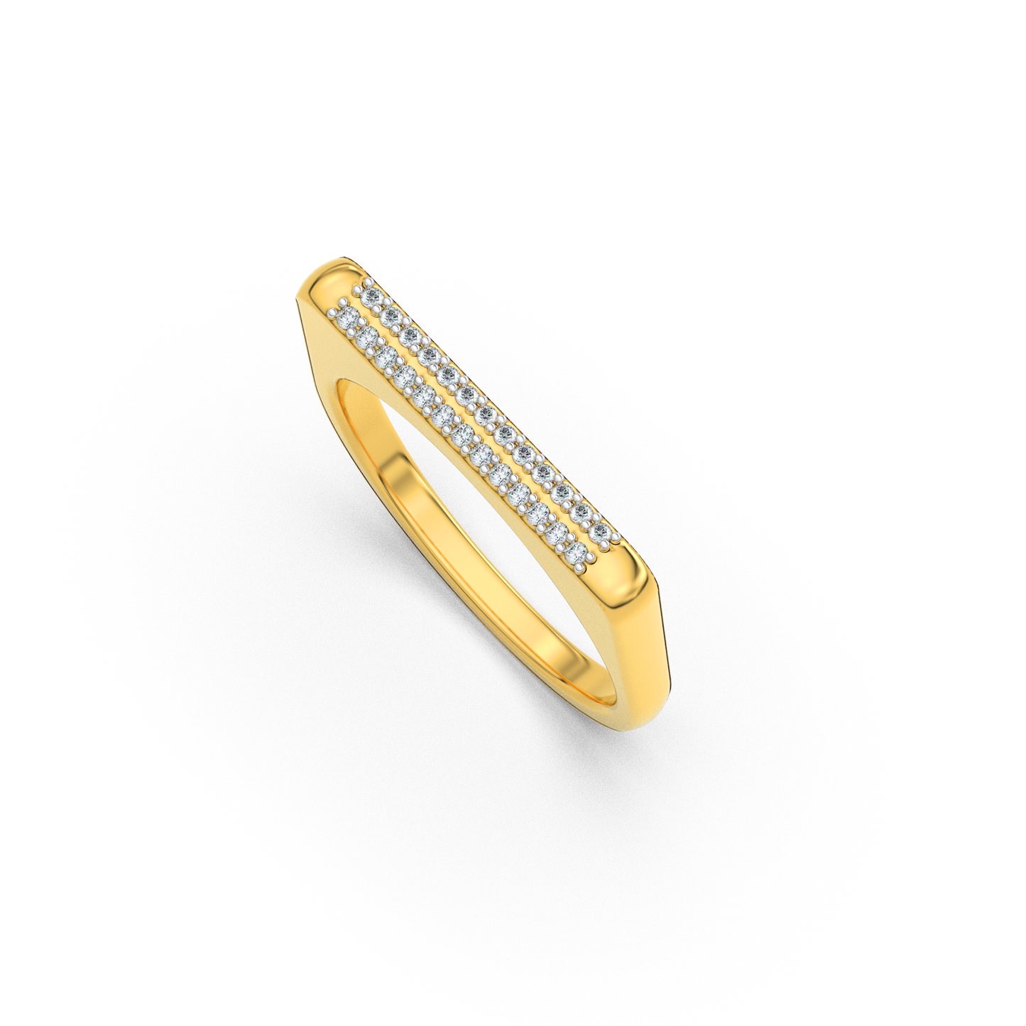 Prismatic Whisper 14Kt Diamond Ring