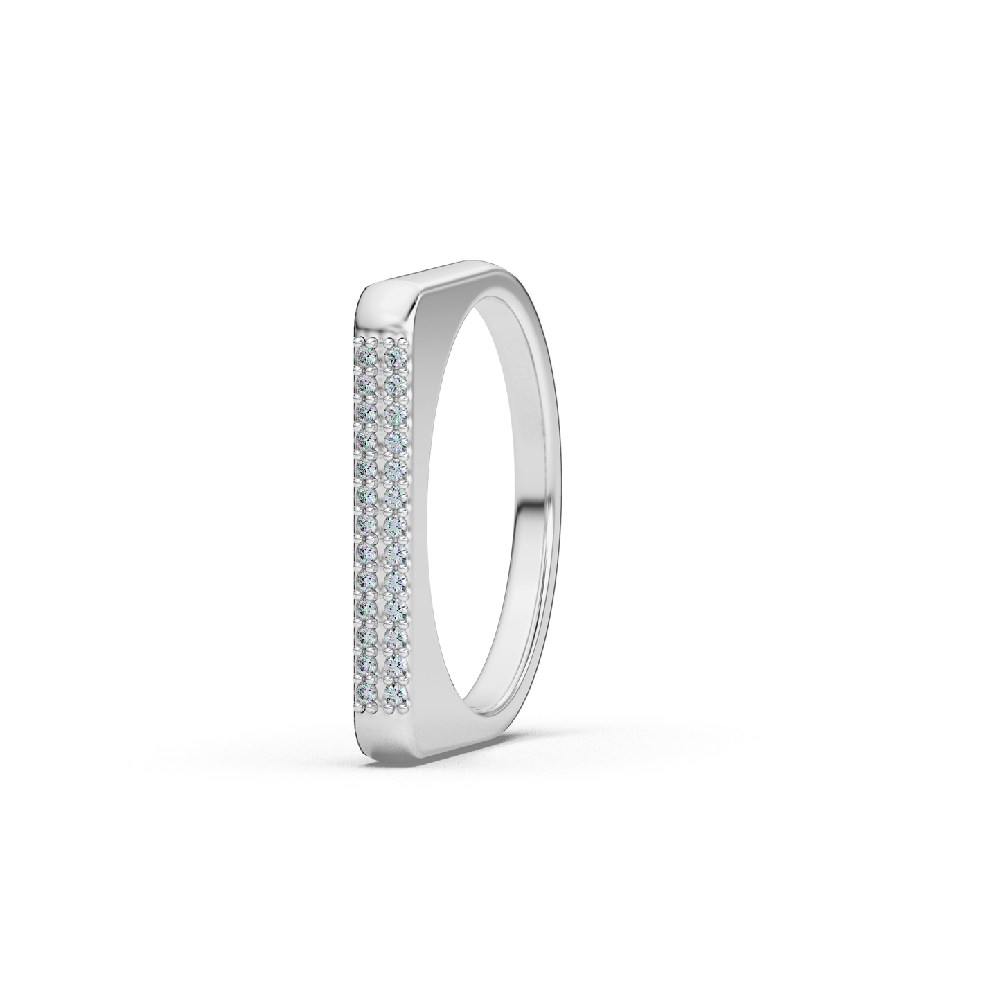 Prismatic Whisper 18Kt Diamond Ring