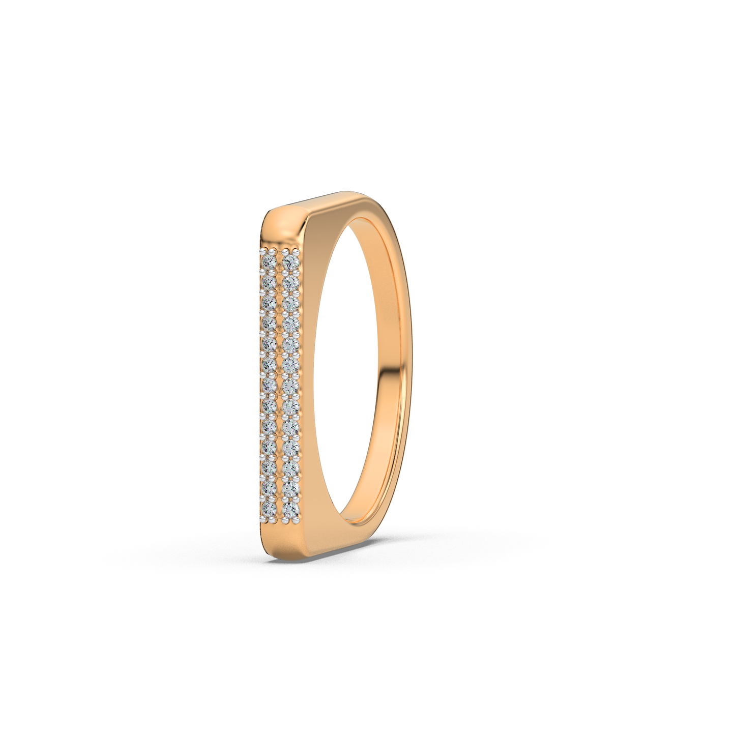 Prismatic Whisper 14Kt Diamond Ring