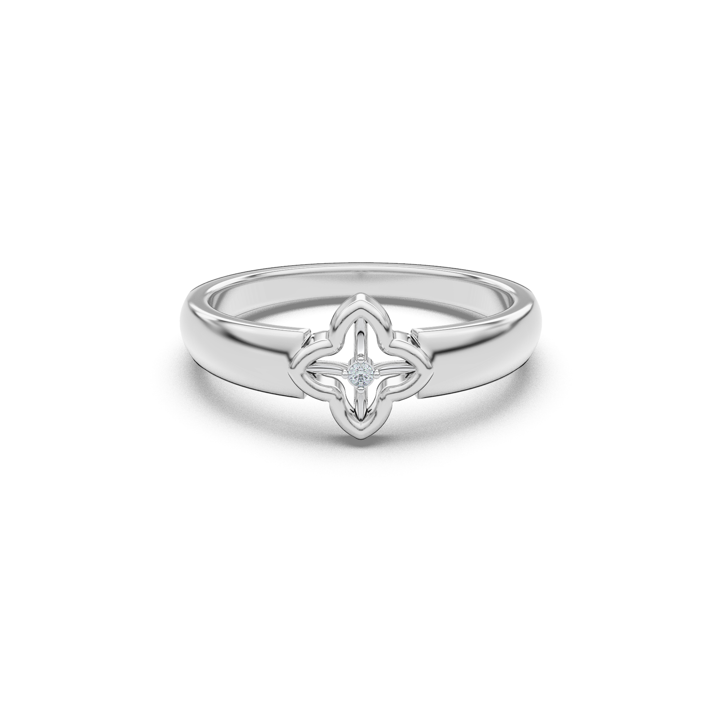 Cosmic Cascade 18Kt Diamond Ring