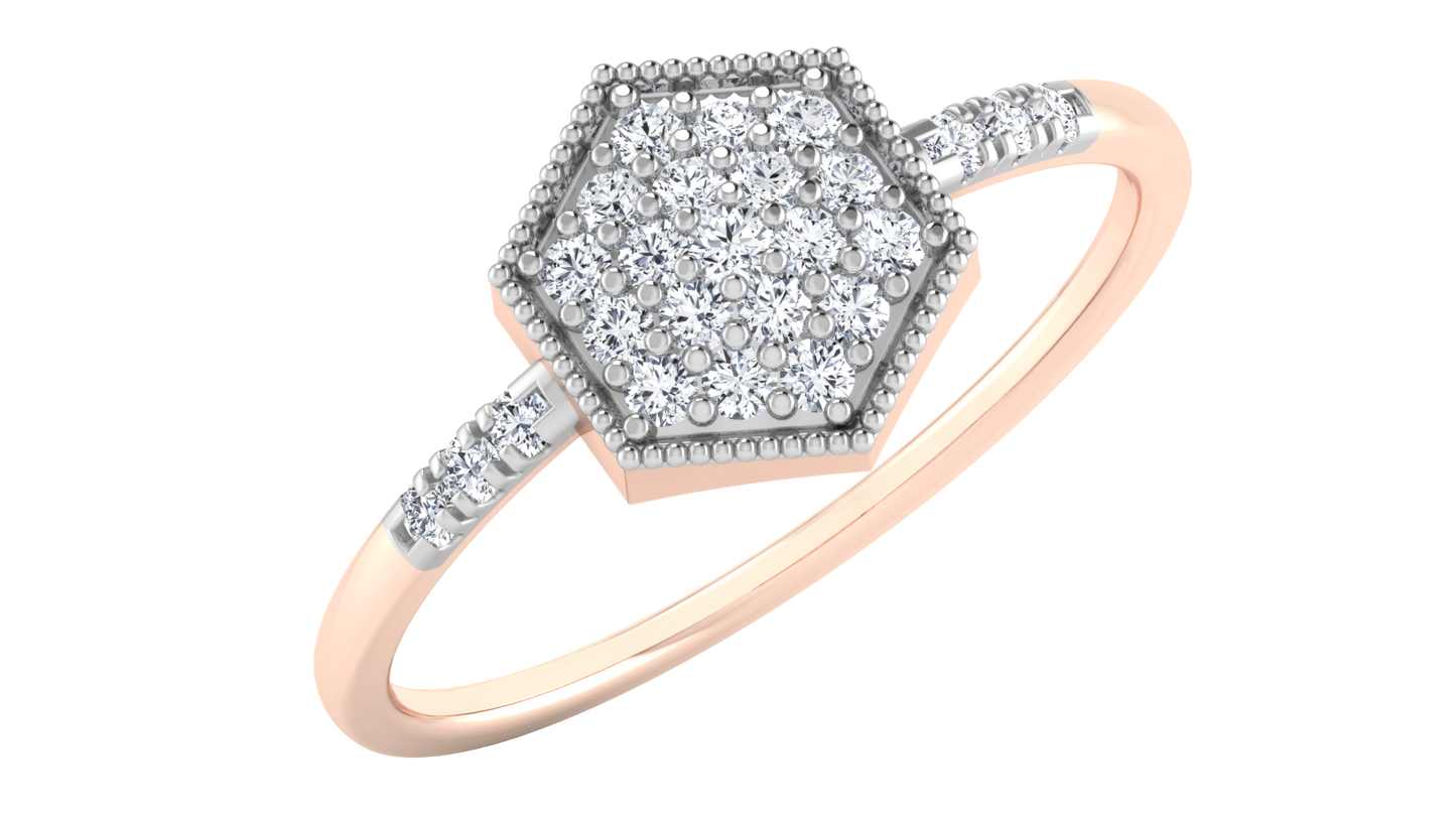 Crown 14Kt Diamond Ring