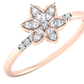 Flame 18Kt Diamond Ring