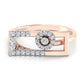 Whirl 14Kt Diamond Ring