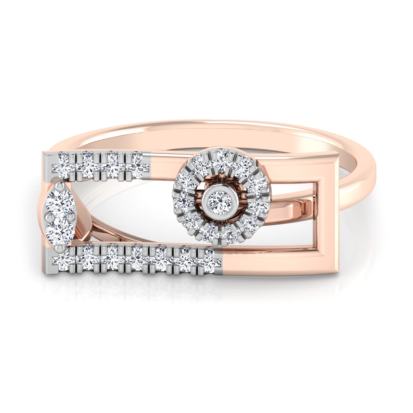 Whirl 14Kt Diamond Ring