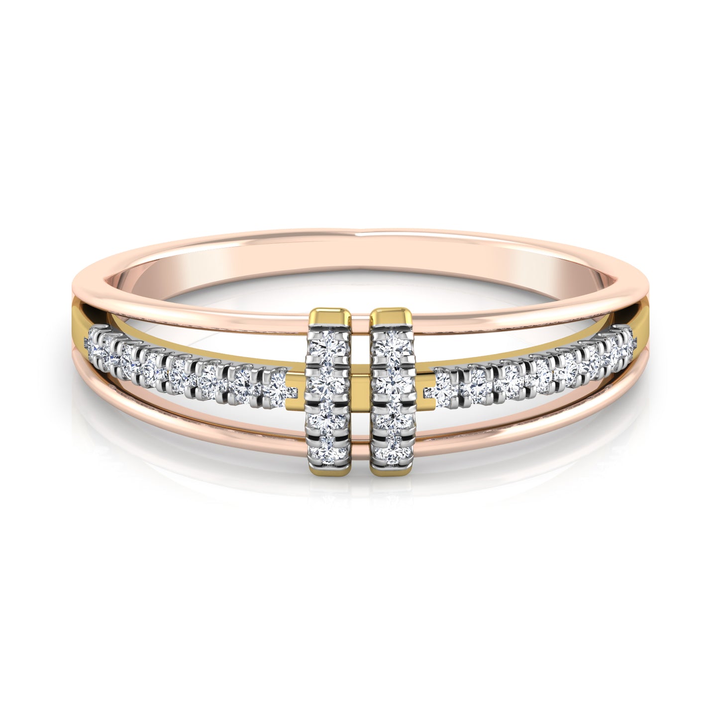 Lustrous 14Kt Diamond Ring