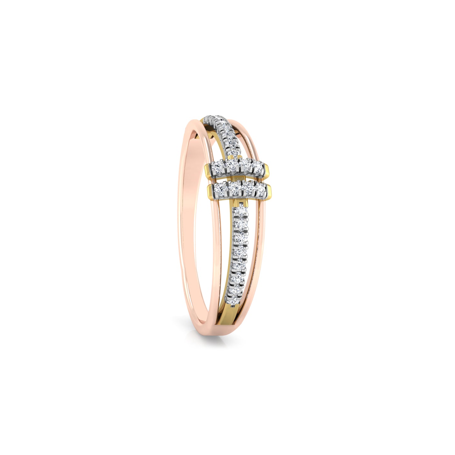 Lustrous 14Kt Diamond Ring