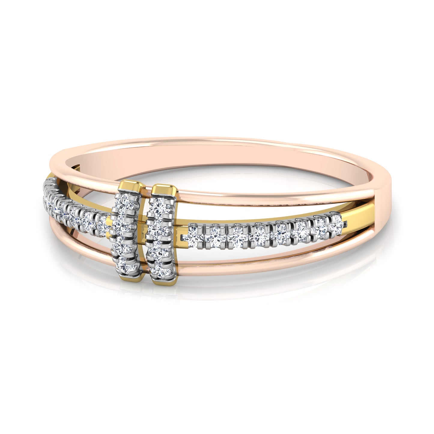 Lustrous 14Kt Diamond Ring