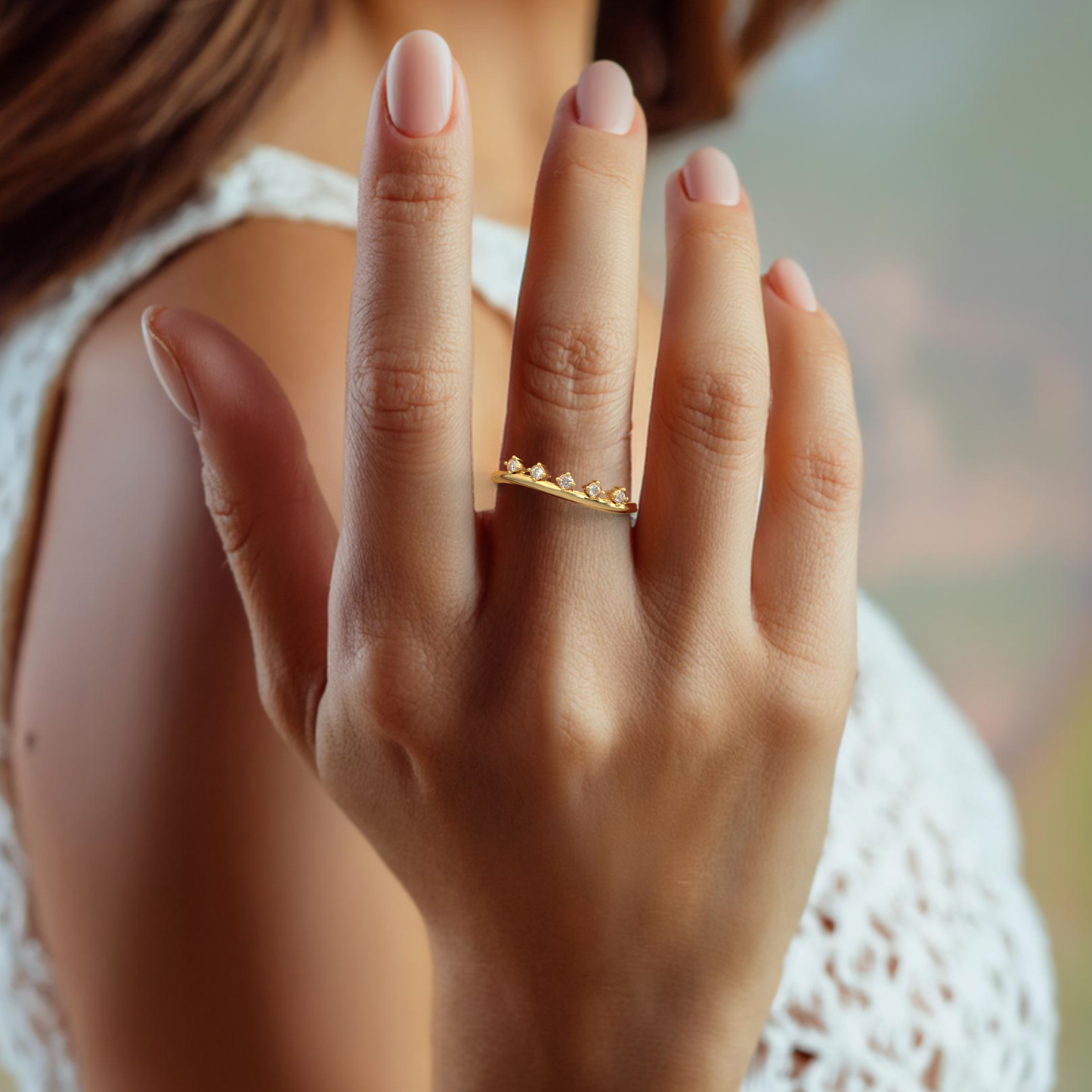 Enchanting Twilight 14Kt Diamond Ring