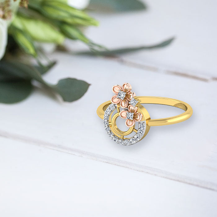 everyday wear Diamond Gold ring by calysta