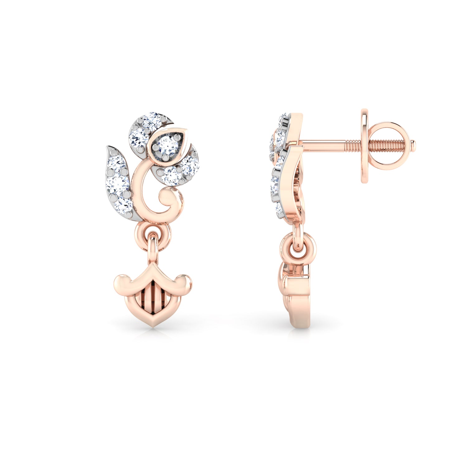 Regal Rainforest Earrings 18K