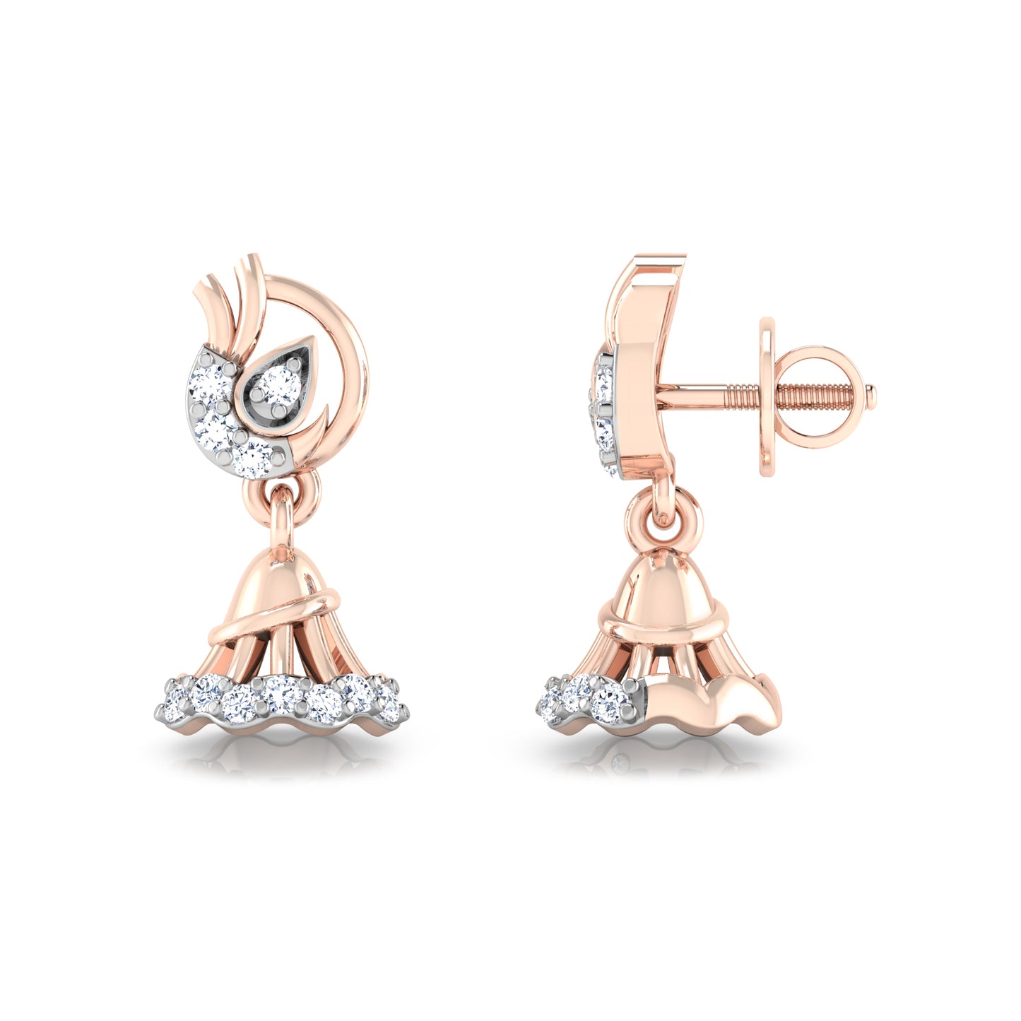 Prismatic Petunia Earrings 18K