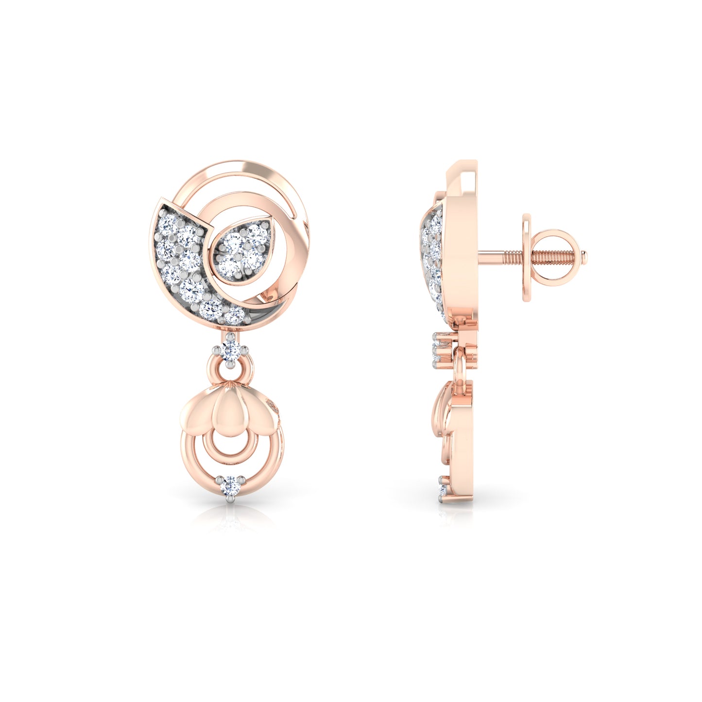 Serene Sapphire Whisper Earrings 18K