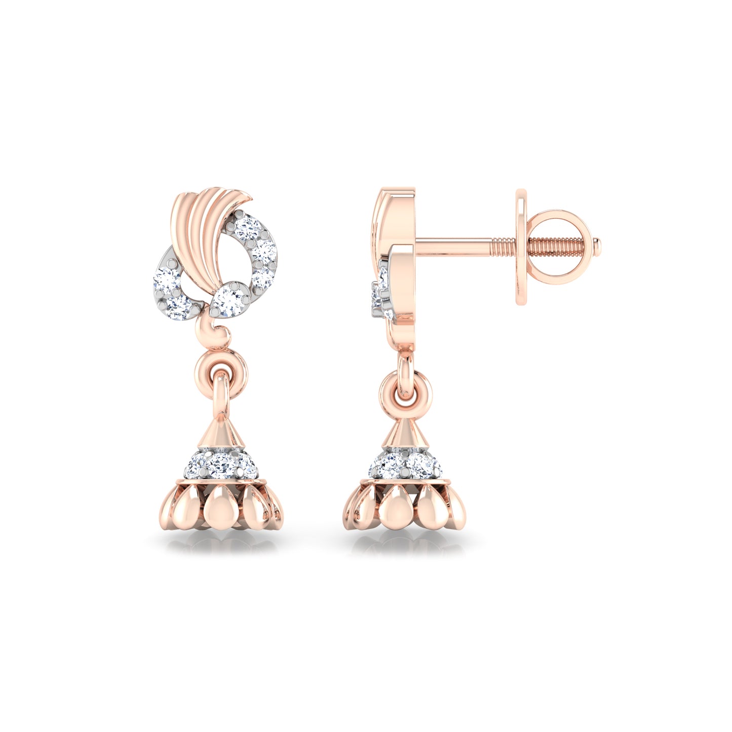 Crescent Earrings 18K
