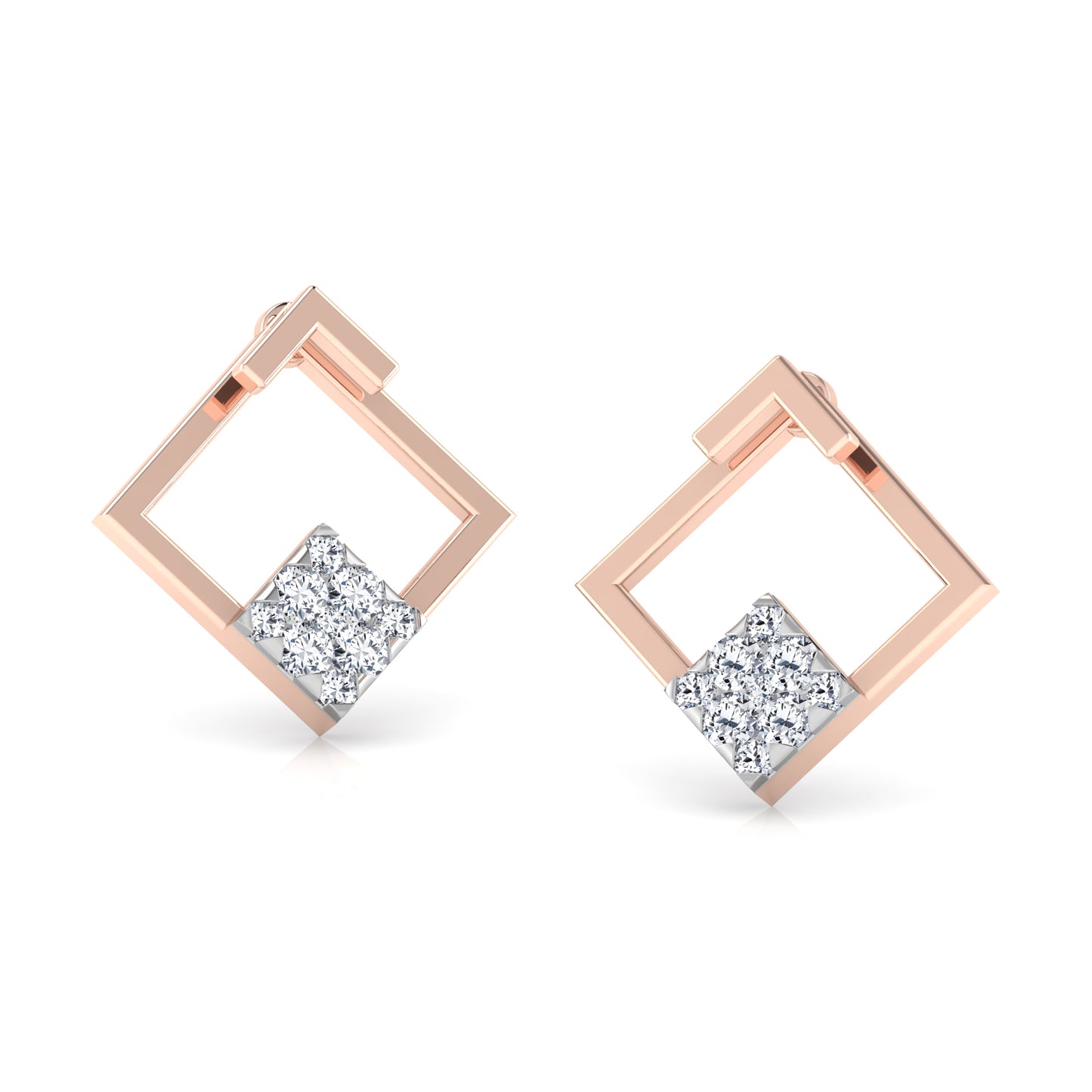 Regal Radiance Diamond Hoops