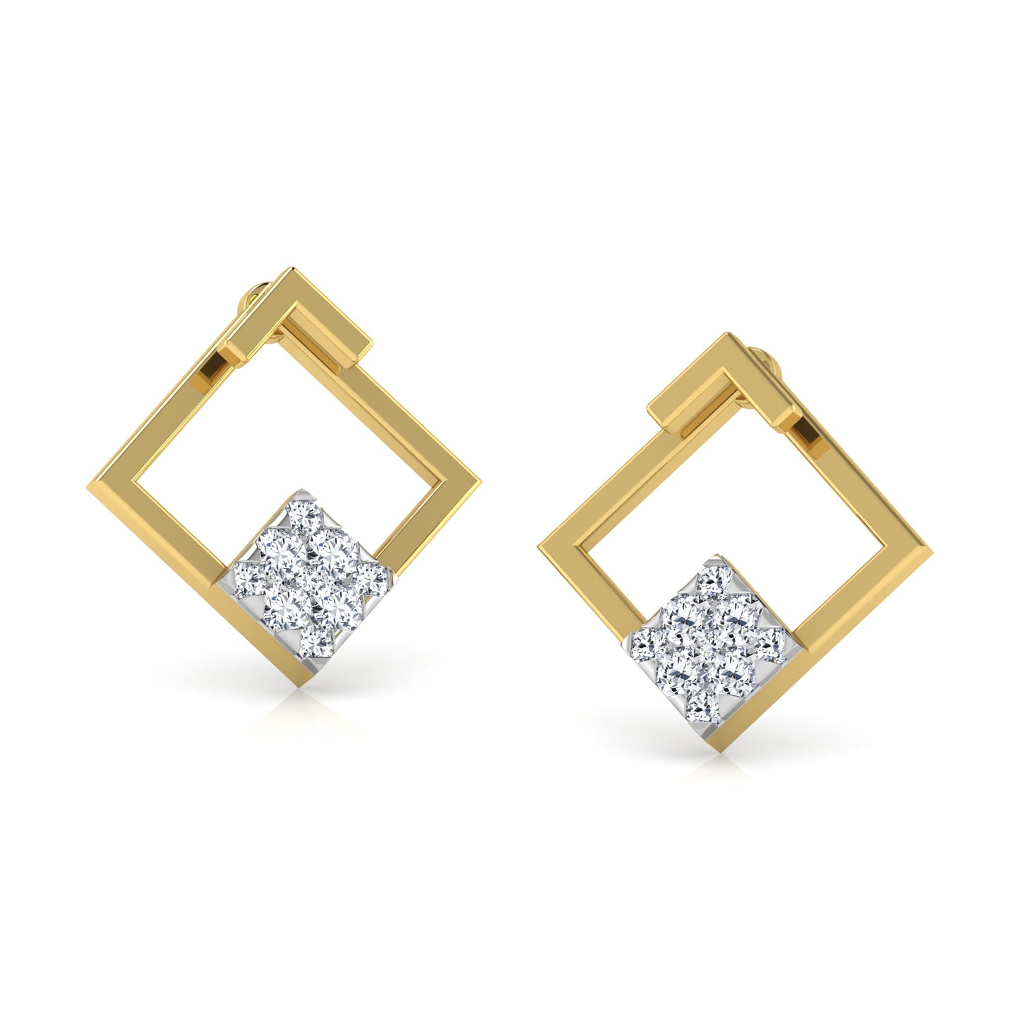 Regal Radiance Diamond Hoops