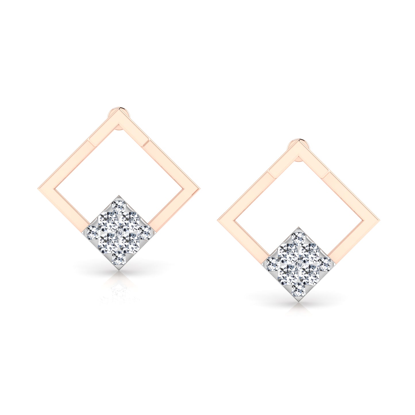 Regal Radiance Diamond Hoops