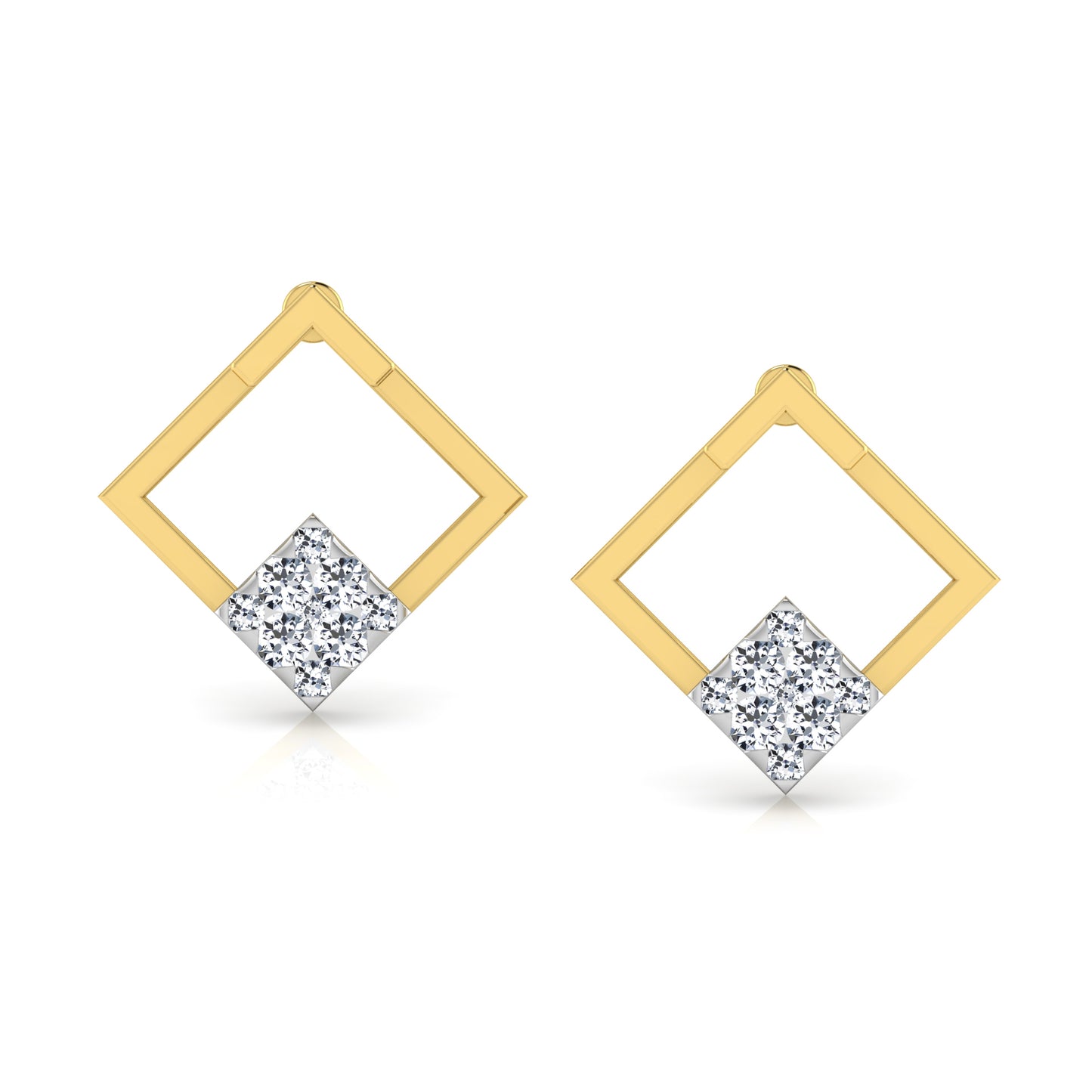 Regal Radiance Diamond Hoops