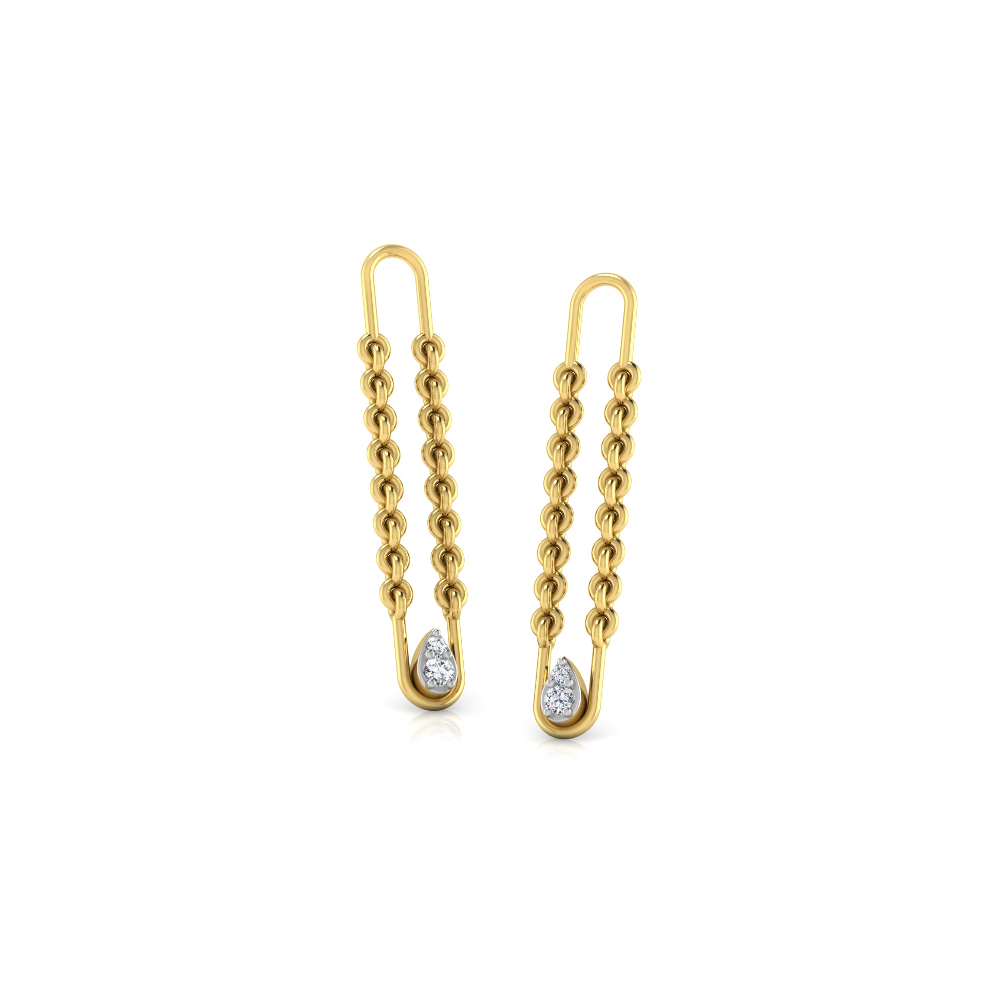 Enthralling Elegance Diamond Hoops