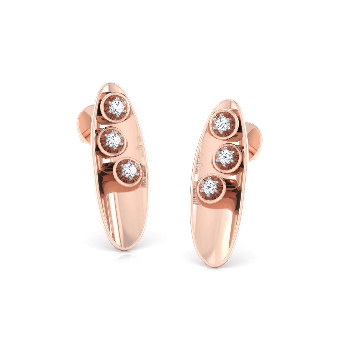 Celestial Serenity Diamond Huggies 18K