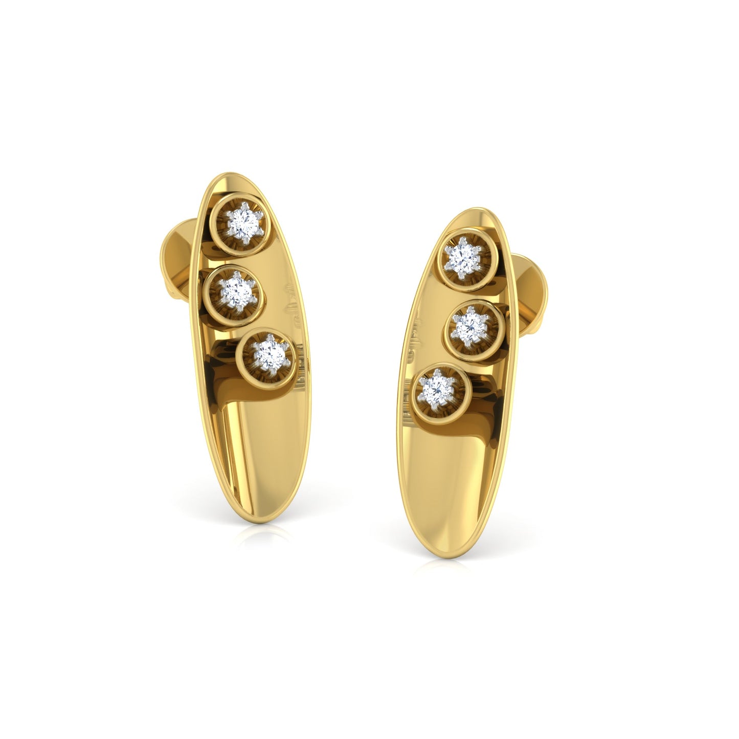 Celestial Serenity Diamond Huggies 18K
