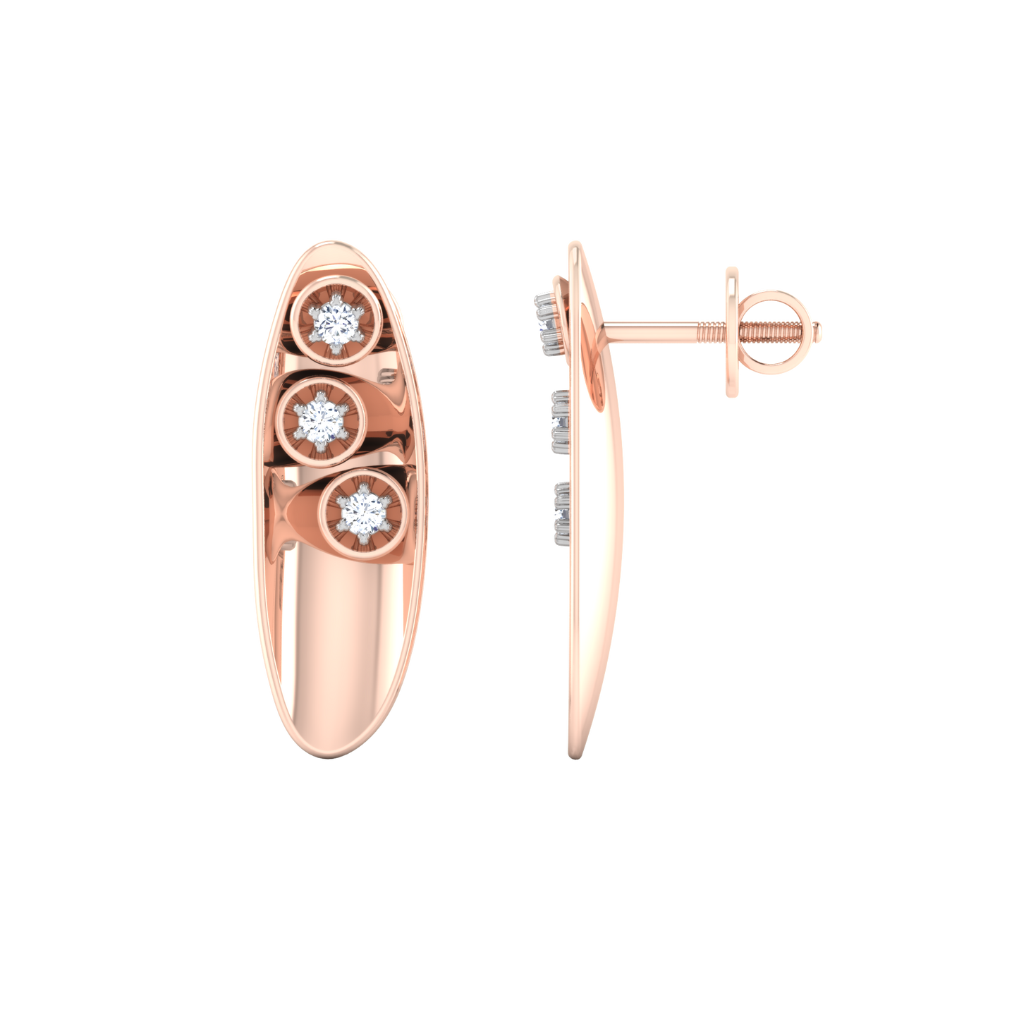 Celestial Serenity Diamond Huggies 18K