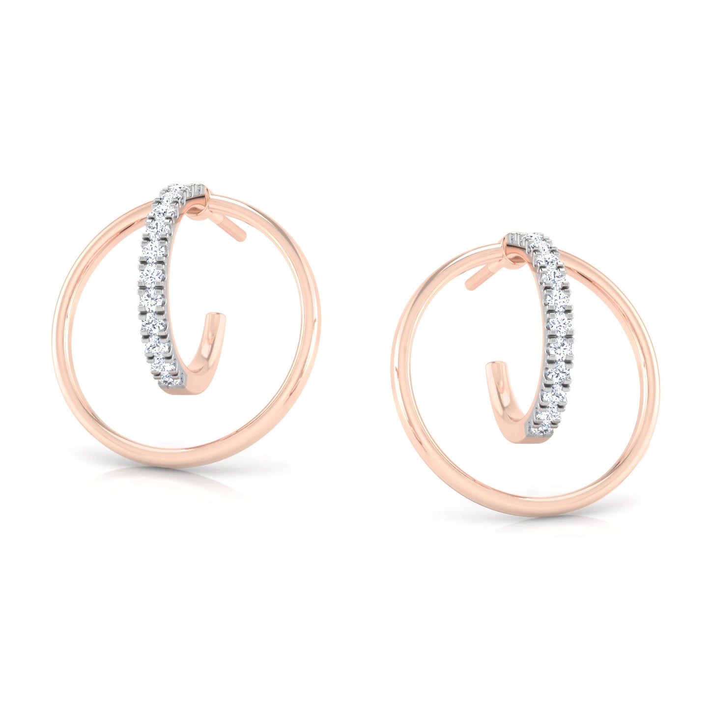 Oceanic Opulence Diamond Hoops 18K