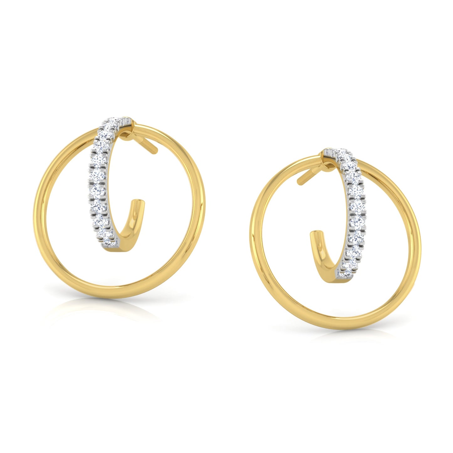 Oceanic Opulence Diamond Hoops 18K