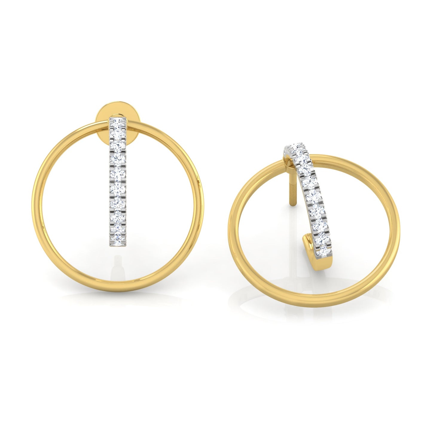 Oceanic Opulence Diamond Hoops 18K