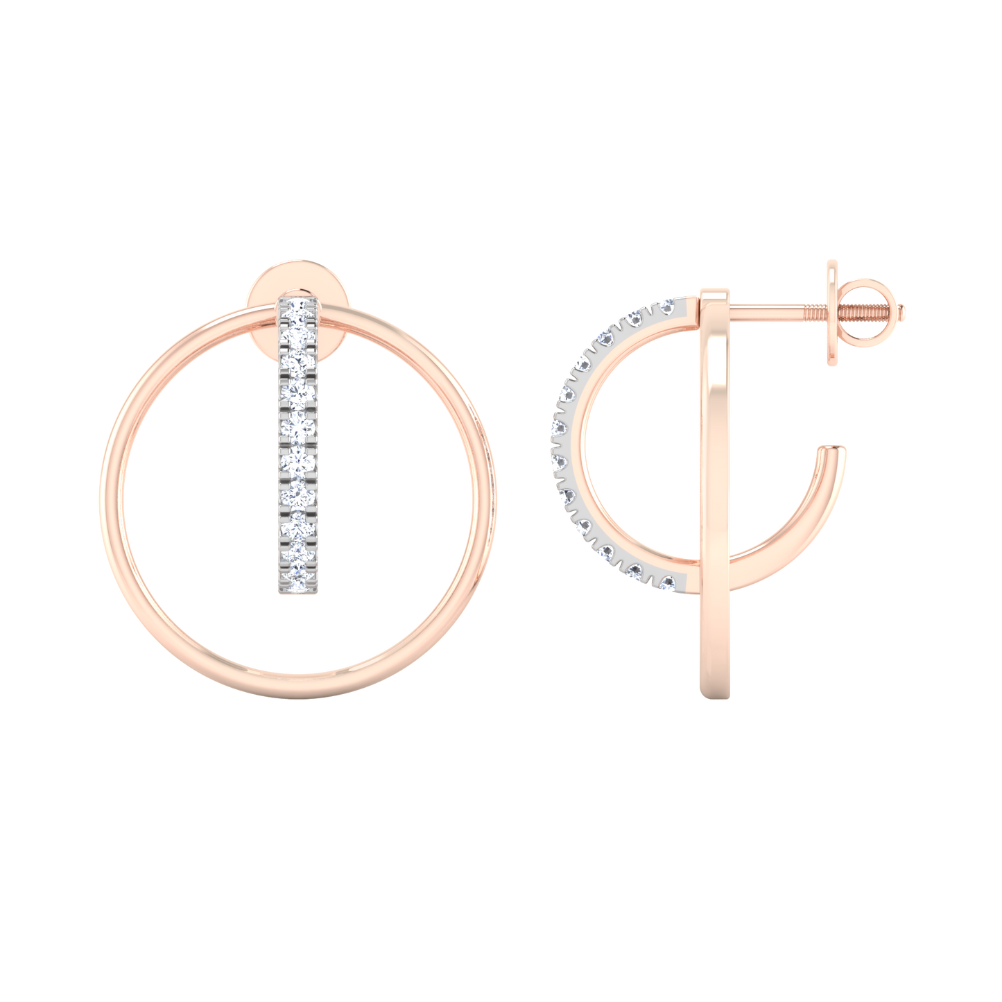 Oceanic Opulence Diamond Hoops 18K