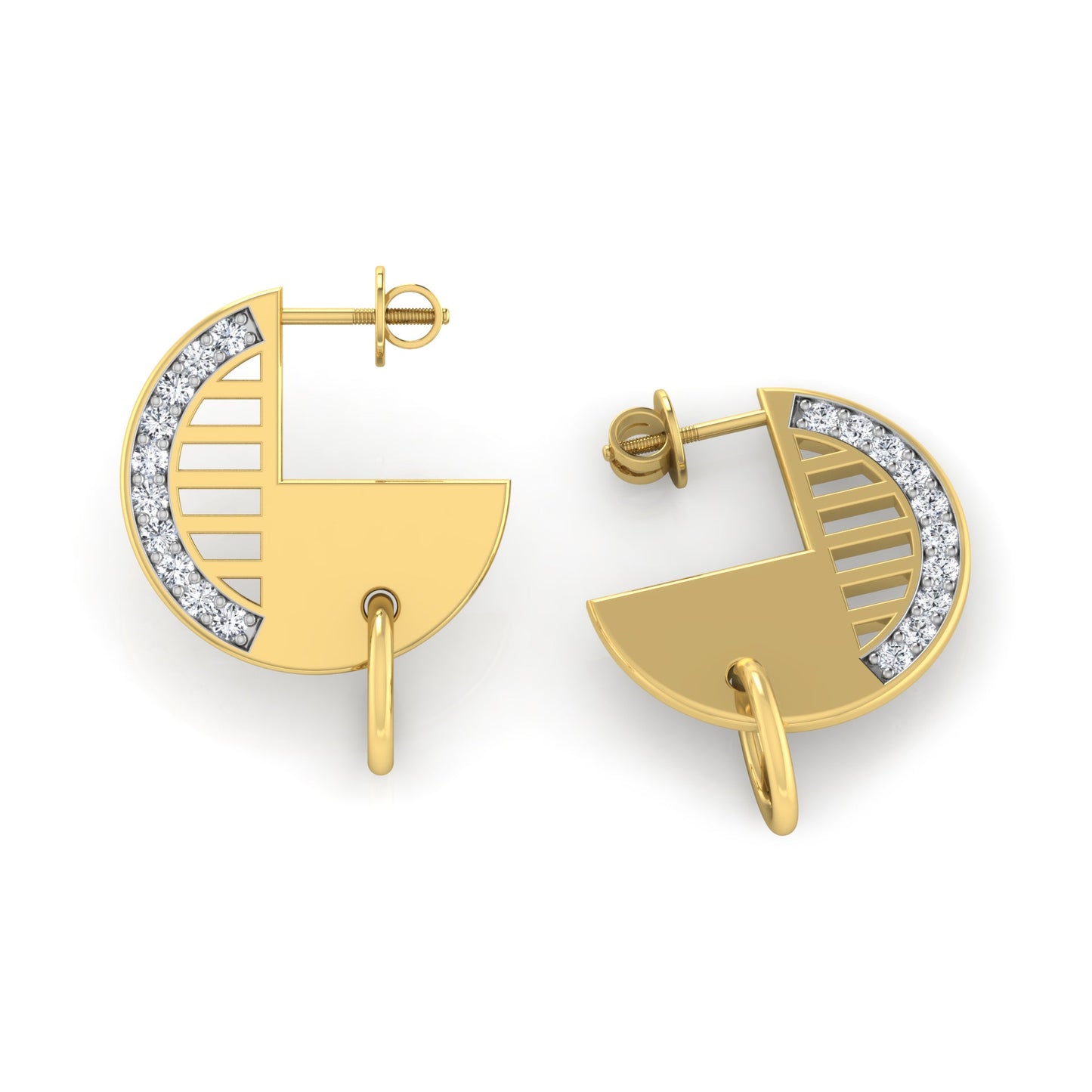 Vivid Vibes Diamond Studs 18K