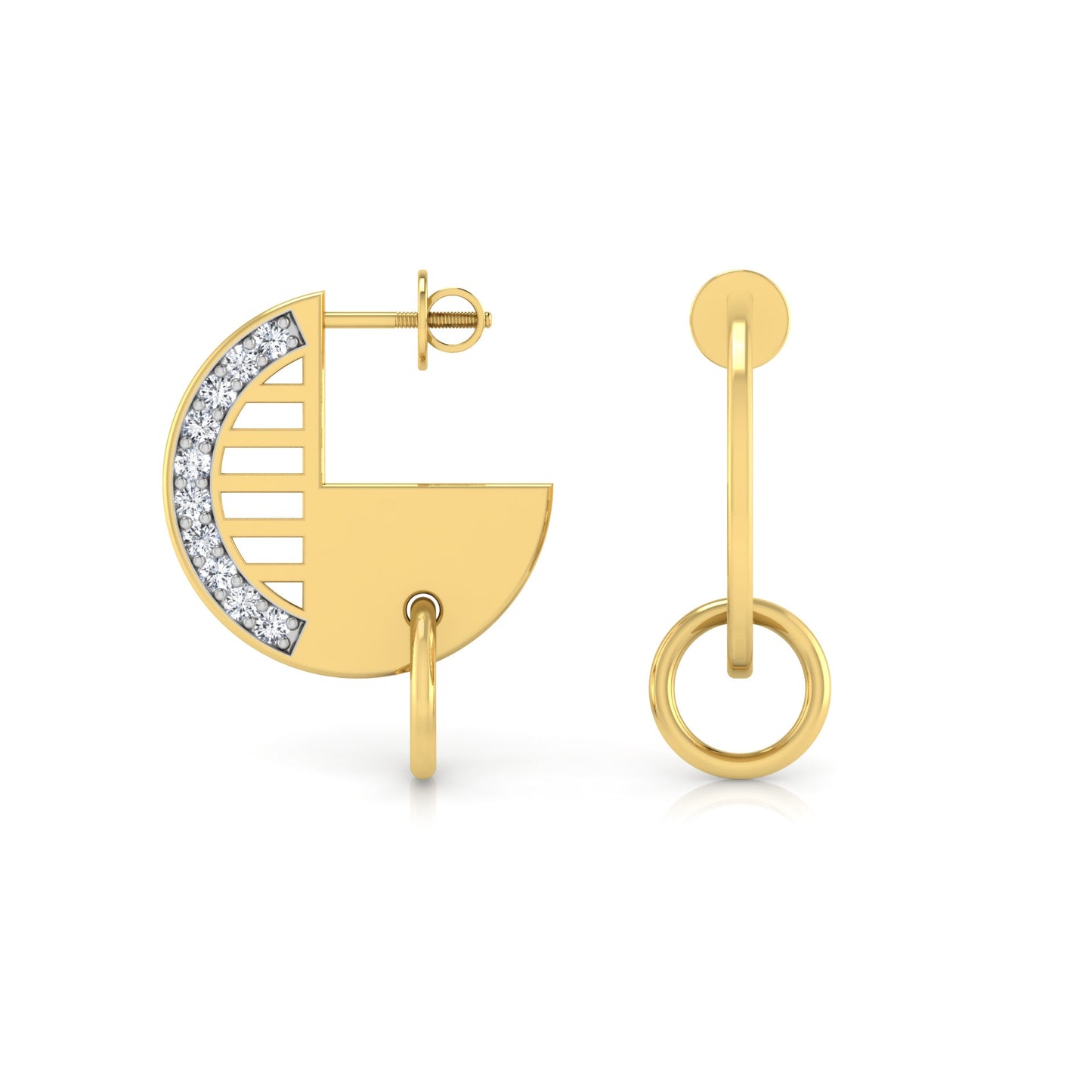 Vivid Vibes Diamond Studs 18K