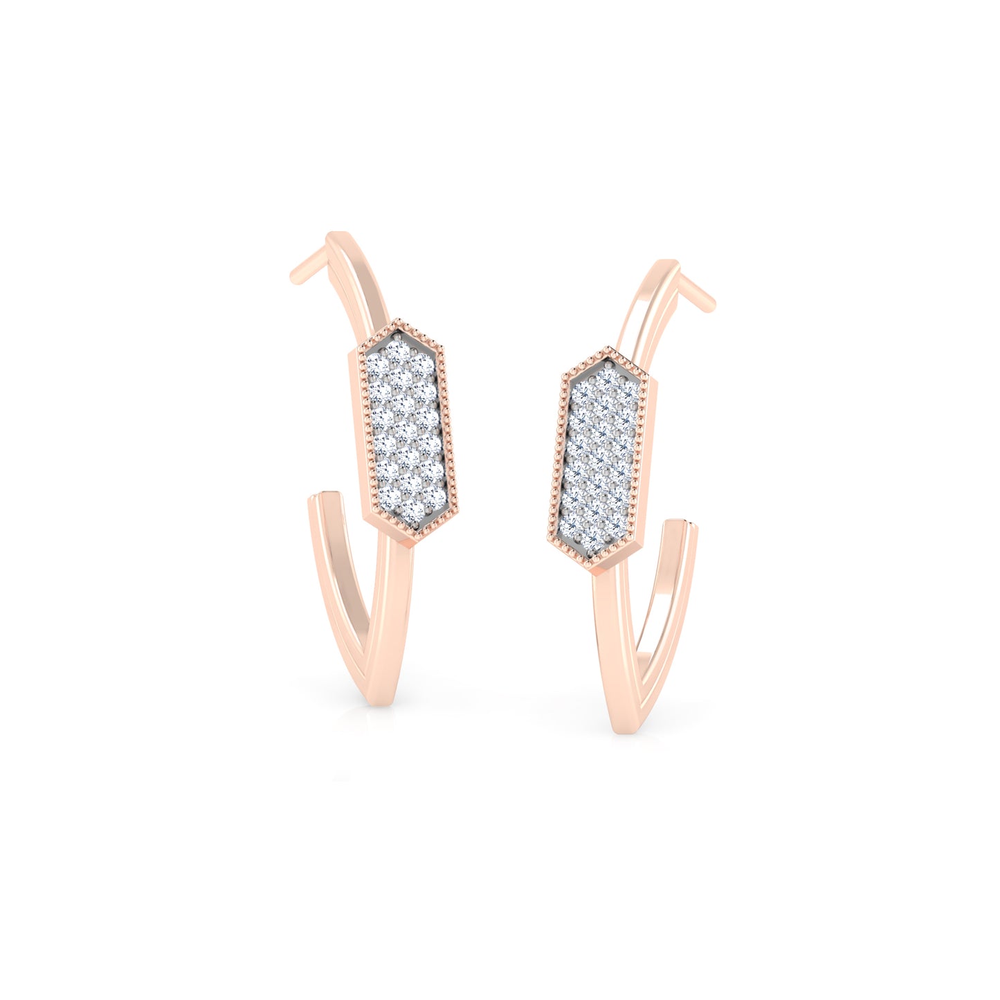Ethereal Elegance Diamond Huggies 18K