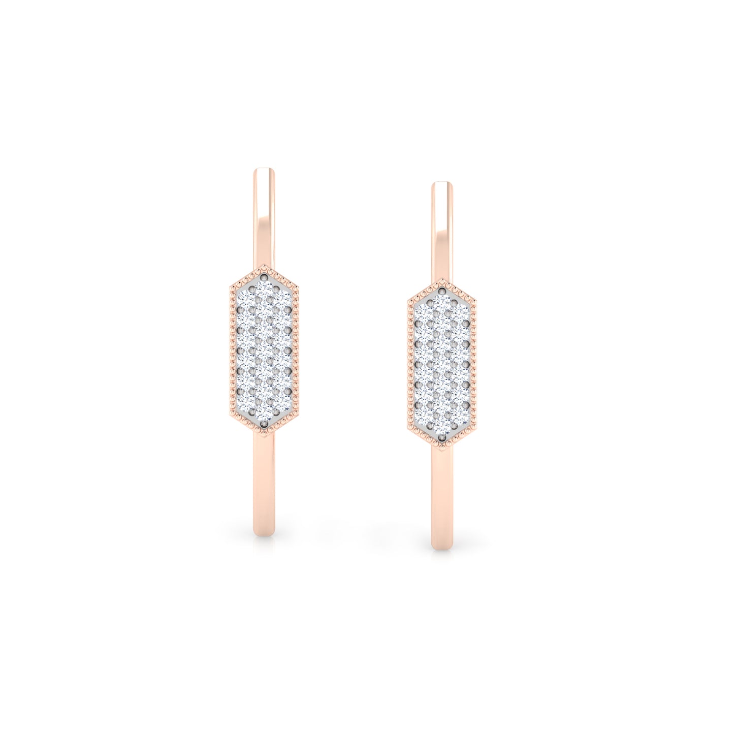 Ethereal Elegance Diamond Huggies 18K