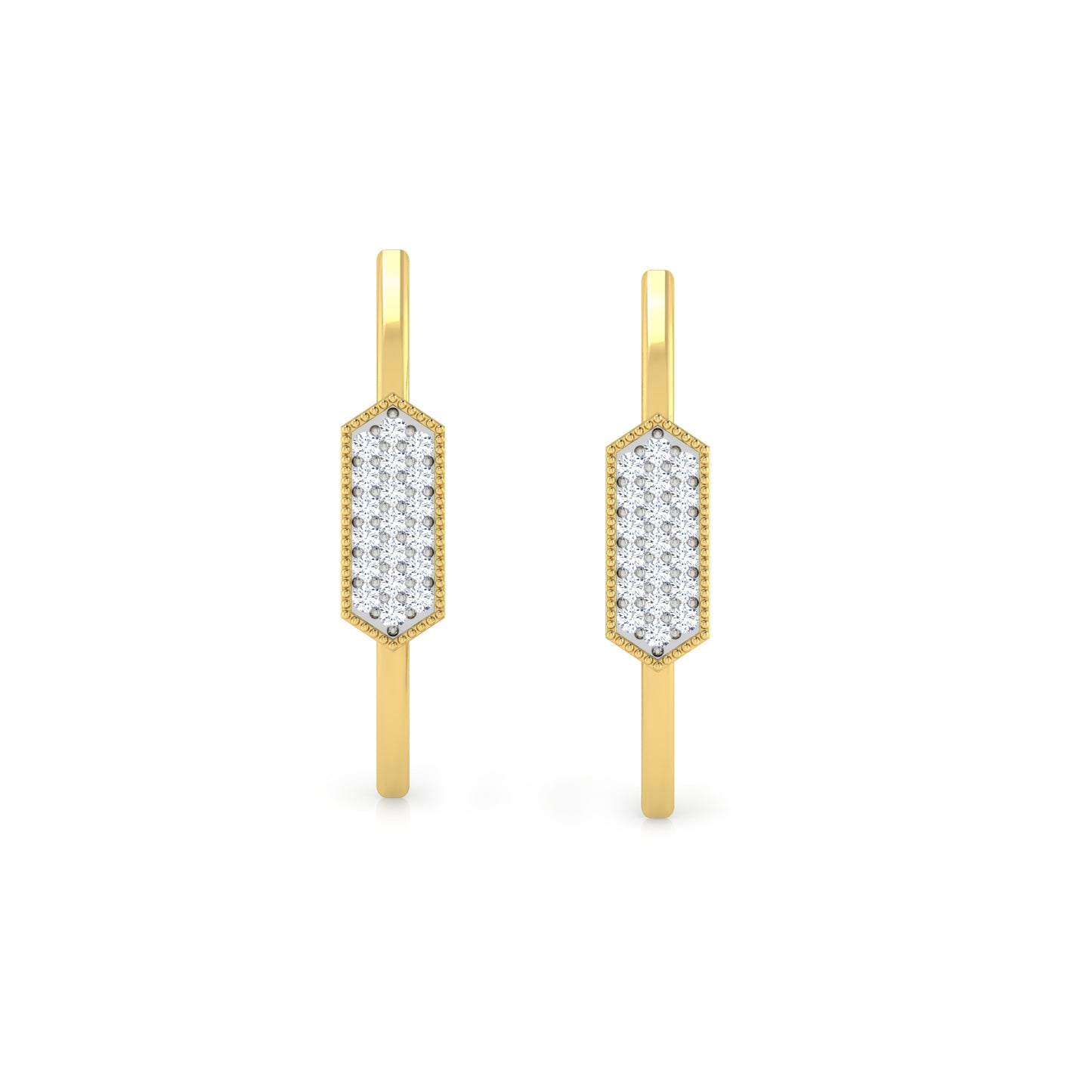 Ethereal Elegance Diamond Huggies 18K