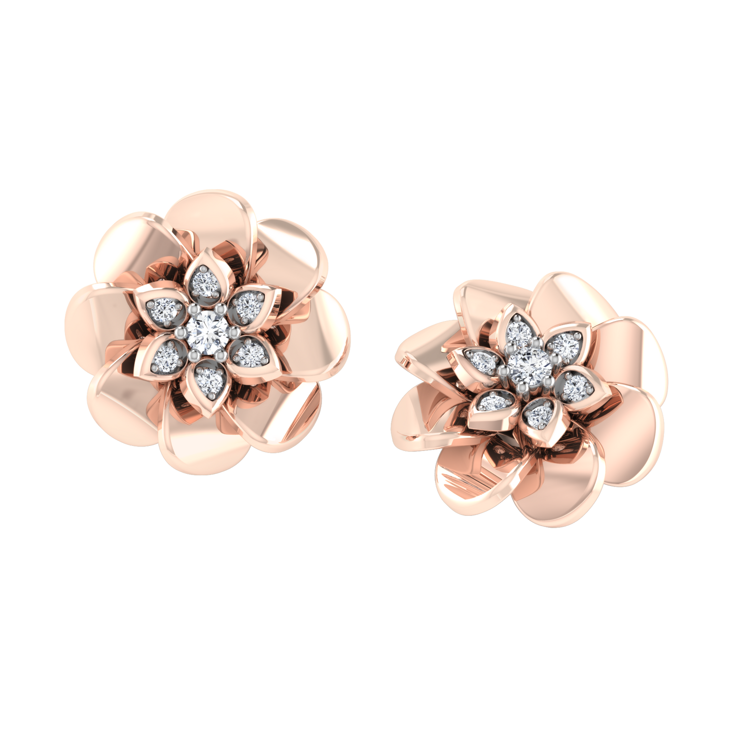 Aurora Arc Diamond Studs