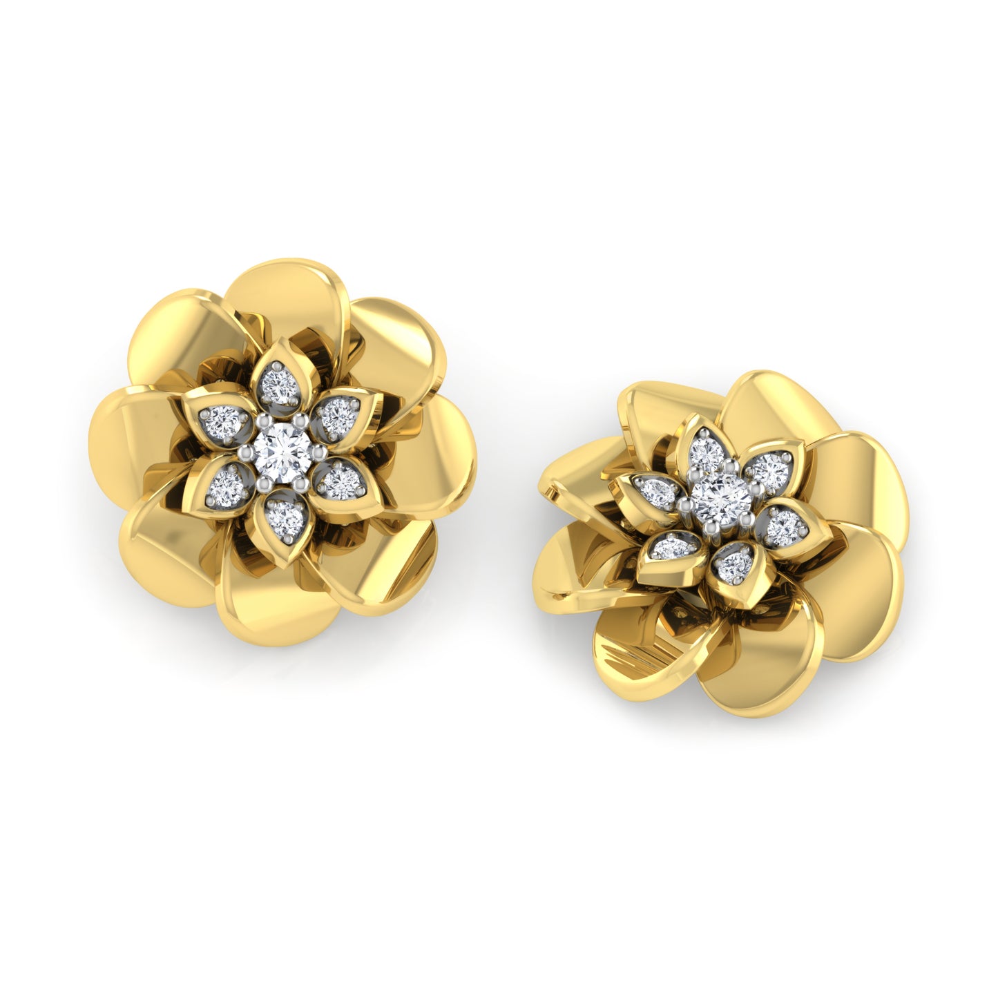 Aurora Arc Diamond Studs
