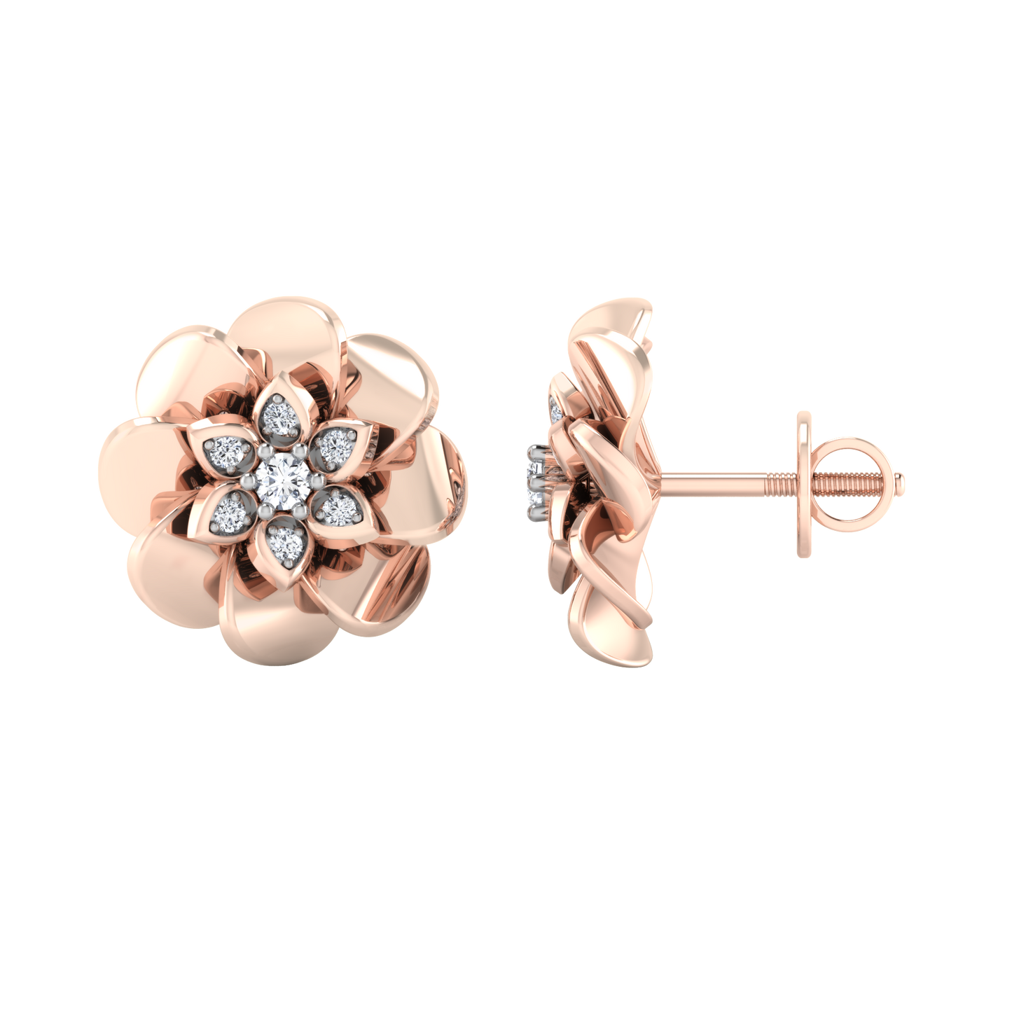 Aurora Arc Diamond Studs