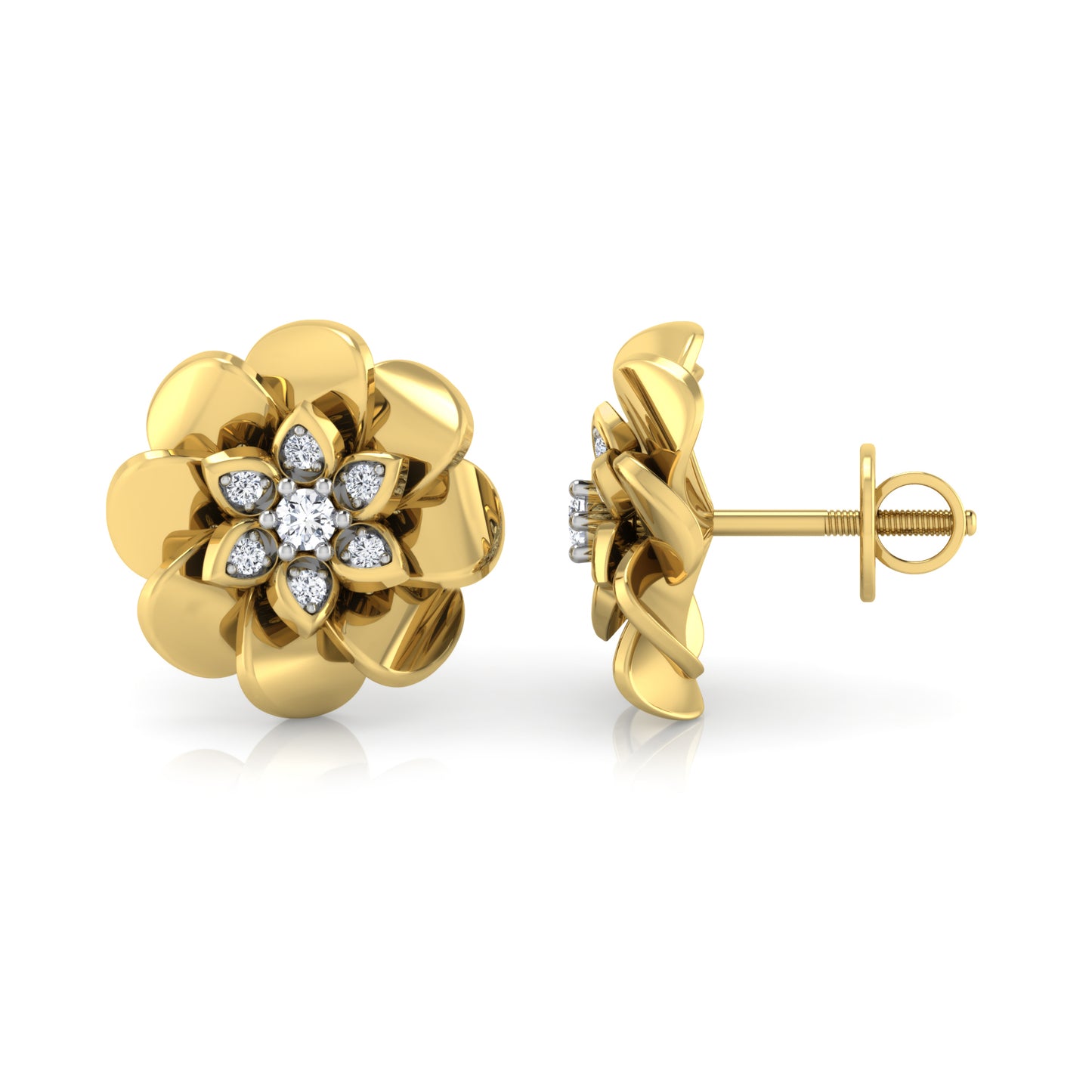 Aurora Arc Diamond Studs