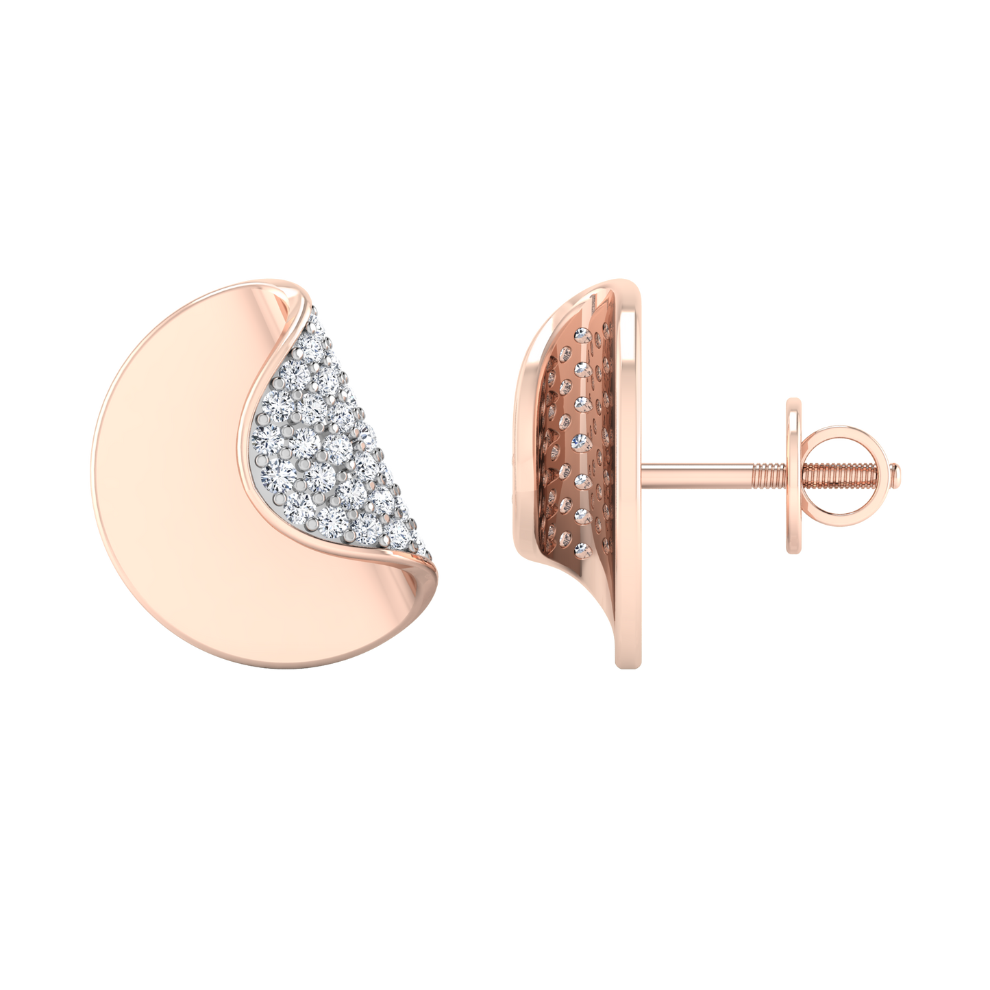 Serene Solitaire Diamond Studs