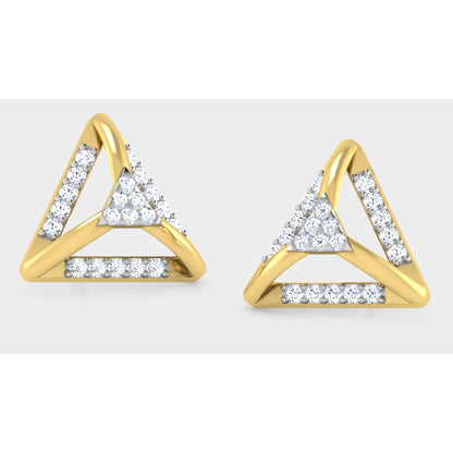 Mystic Moonlight Diamond Hoops
