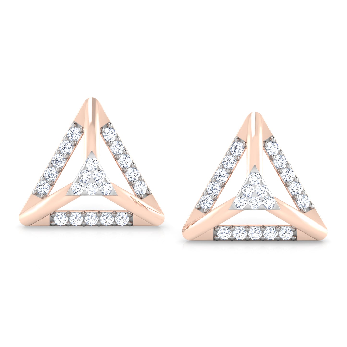 Mystic Moonlight Diamond Hoops