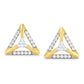 Mystic Moonlight Diamond Hoops