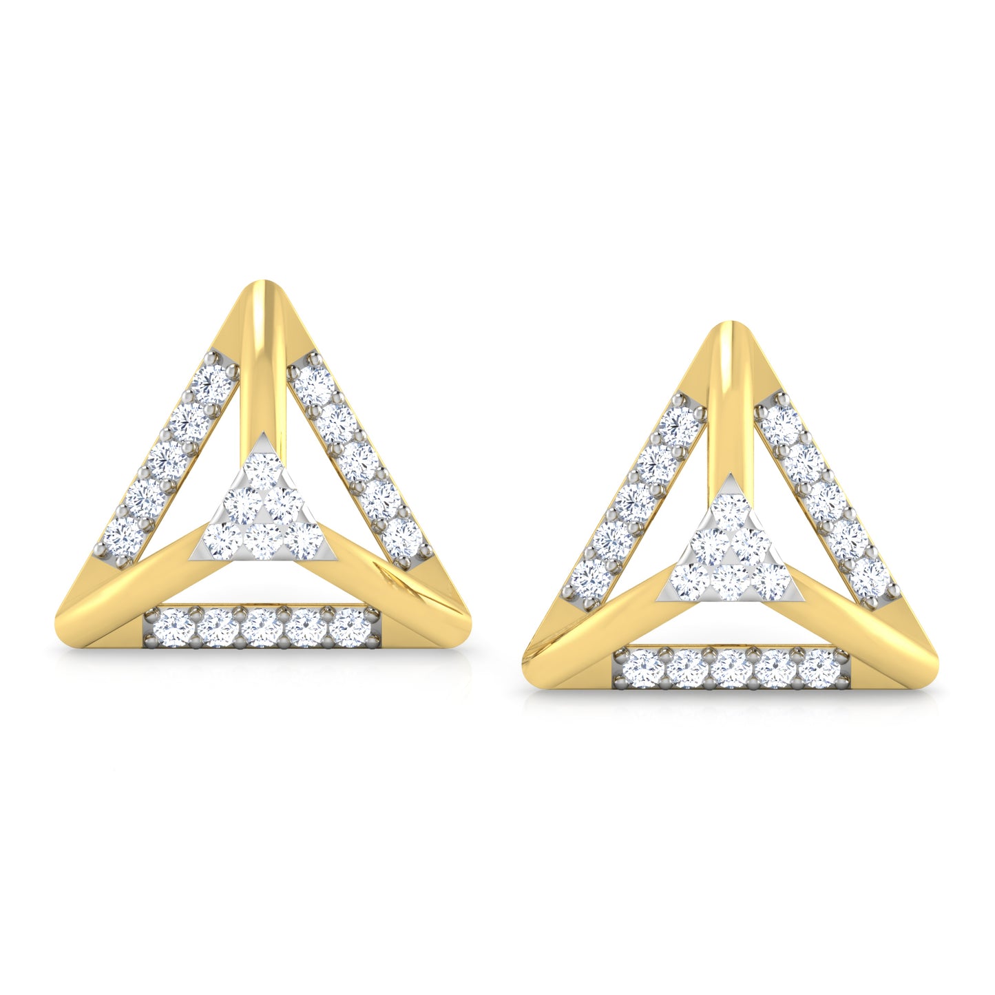 Mystic Moonlight Diamond Hoops