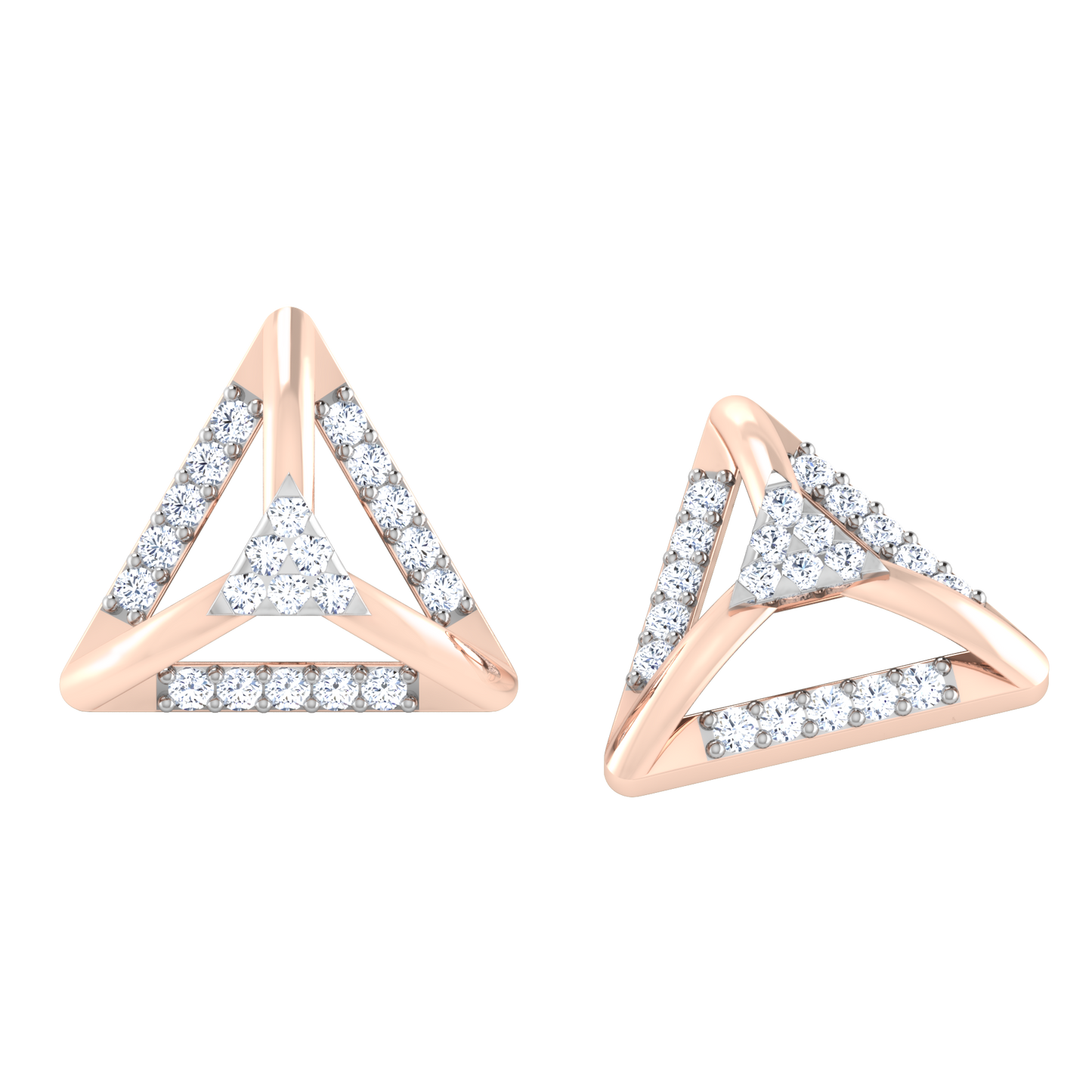 Mystic Moonlight Diamond Hoops