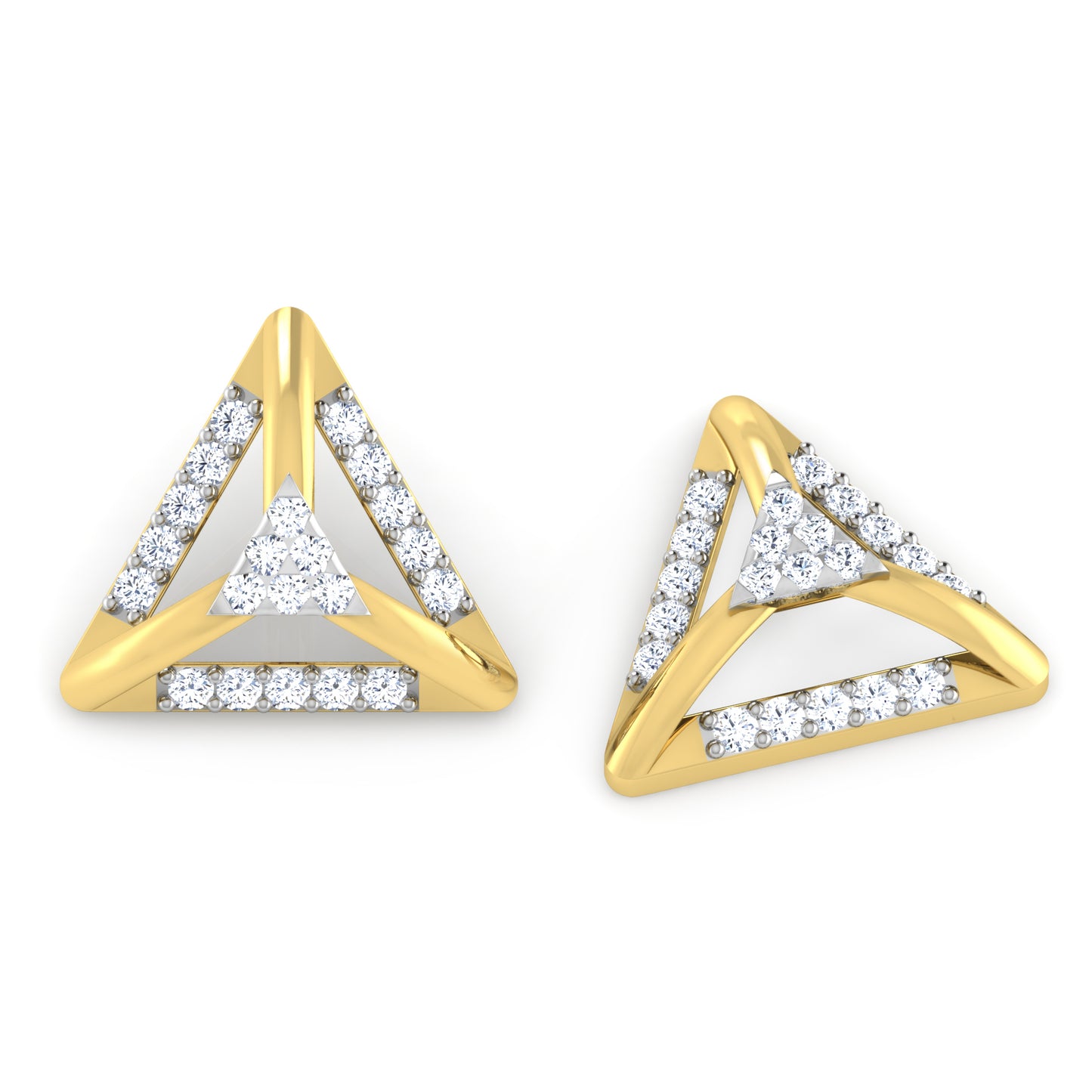 Mystic Moonlight Diamond Hoops