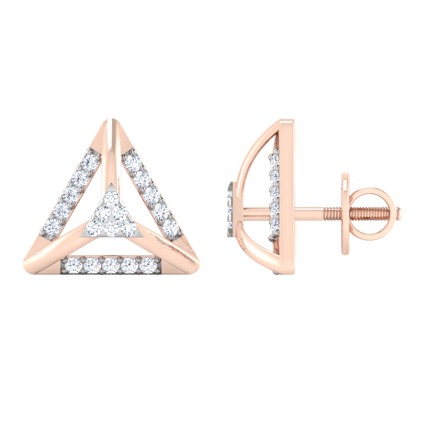 Mystic Moonlight Diamond Hoops