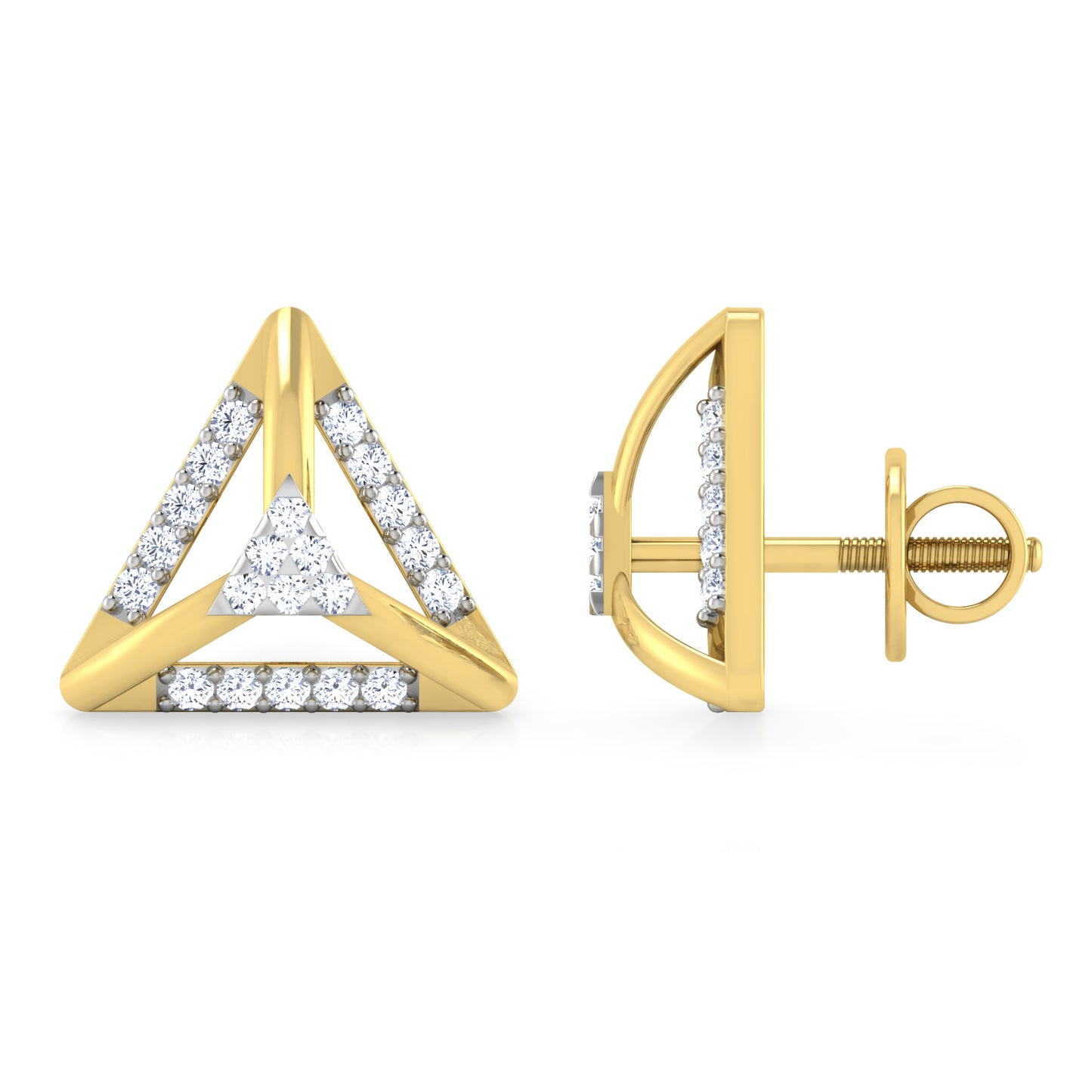 Mystic Moonlight Diamond Hoops
