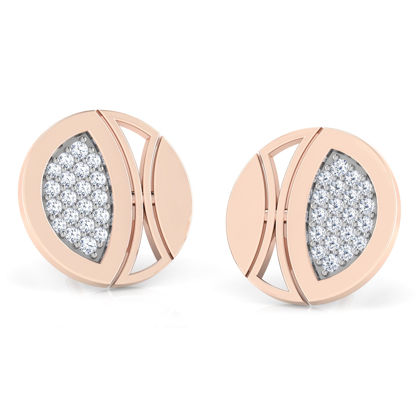 Enigmatic Echo Diamond Studs 18K
